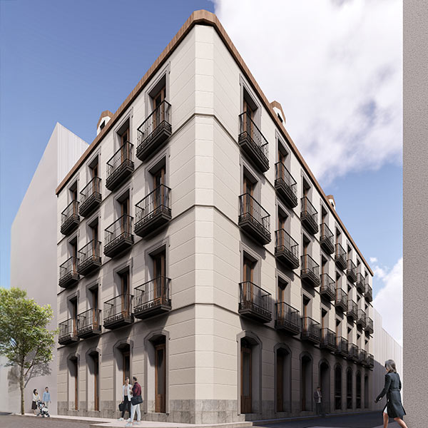 Reforma de edificio en el barrio de Justicia